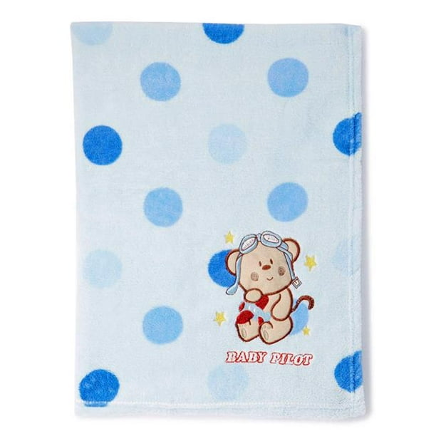 Soft & Sweet Baby Boys Squeeking Blanket-Baby Pilot Sweet & Soft Soft & Sweet Baby Boys Squeeking Blanket-Baby Pilot Sweet & Soft